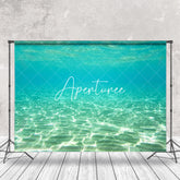 Aperturee - Blue Undersea Sandy Seabed Natural Scenery Backdrop